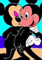 famous Mickey Mouse and Mini fucking at beach