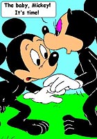 cartoon porn Mickey Mouse and Mini fucking at beach action
