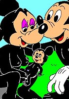 free Mickey Mouse and Mini fucking at beach ToonParty