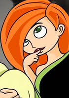 Horny Kim Possible fucking with Ron and Shego famous porn cartoon