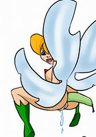 cartoon porn New Sexy Tinkerbell with cute wings posing naked  action