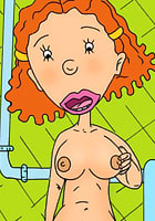cartoon porn Ginger treats the hole with a lolilop action