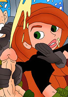 Free Adult toon Sexy Kim Possible is fucking in halloween suits