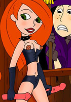 Nude Sexy Kim Possible is fucking in halloween suits cartoon