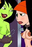 new gallery Lustful Shego is torturing innocent Kim Possible