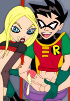 porn Teen titans are having sexy orgy on plane board comix