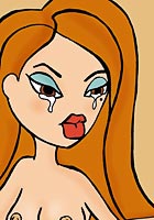 cartoon porn Bratz girls visit each other with dildo action