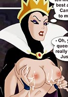 porn sexy Snow white suffer from evil Queen cartoon