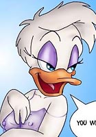 cute Sexy Daisy sucking Donald cock hot