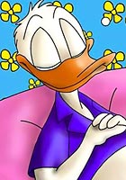 cartoon porn Sexy Daisy sucking Donald cock action