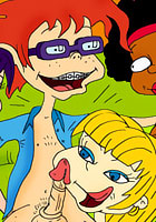 Alice in Chukie offer his dick to Agelica and Susie Wonder Land
