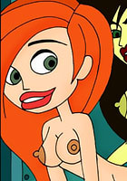 Nude Kim Possible was bondaged and fucked by Shego 