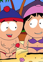 free Beauty famous Cartman celebrating his bithday at Hawaii cartoon free toon pics