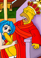 porn Marge Simpson gets punished and penetrated by Homer cartoon