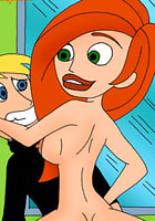 animated Kim Possible gets mouthful of jizz  films