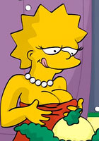 newCute Lisa and Bart Simpsons was trilled by Krusty clown hot