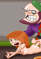 porn Kim Possible with nice tits getting a porn action comix
