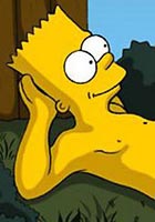 new Lisa simpson in black Lingerie Showing her butt to Bart hot