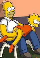porn Lisa simpson in black Lingerie Showing her butt to Bart comix
