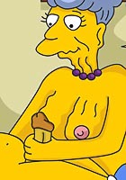 porn The Simpsones horny granny love fucking with Bart and Homer comix