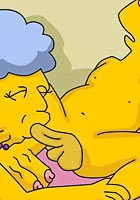 best The Simpsones horny granny love fucking with Bart and Homer Comics toons