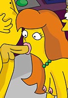 free Homer having a sexy secretary in all her holes at office image