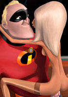 super Strong Mrs. Incredible forces Mirage for deep throat anime