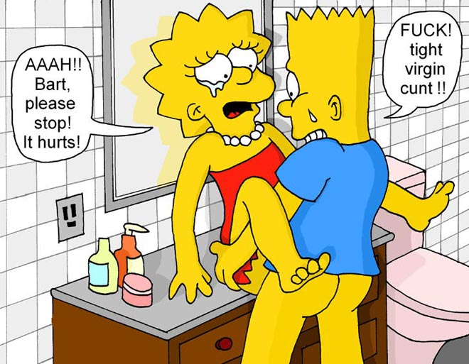 Хентай Барт и Лиза Симпсоны - Эротические порно мультики и секс комиксы в 3