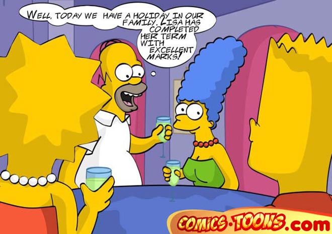 660px x 467px - Comics Toons ][ Comix about The simpsons the drunked dirty family