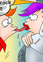 Comix! About Fry's sex adventures Futurama porn  shocking toons created