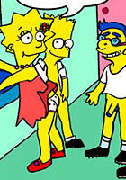 famous animated films Comix! How Lisa Simpson was fucked in toilet