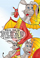 Shek and Donkey super porn adventures drawn comix porn