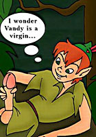 famous Comix Peter Pan and Wendy dirty sex in forest drawn comix