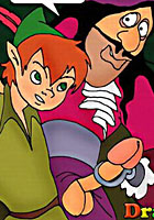 Horny Comix Peter Pan and Wendy dirty sex in forest drawn comix famous porn cartoon