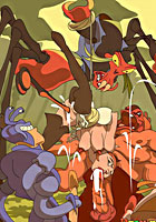 Horny Captain Flint cosmic pirat sex intregalactic voyage famous porn cartoon