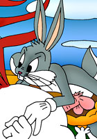 Nude Bugs Bunny wanna screw Daffy Duck famous toons porn
