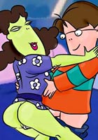 Toon party Cramp Twins at the hot UFO orgy toon comics