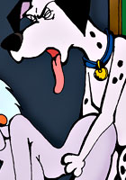 famous Nude Cruella Devi blowing and sucking for all cartoon pics