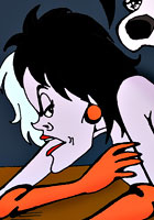 Winx Nude Cruella Devi blowing and sucking for all Club sex