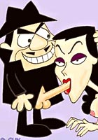 free Starfire ride Beast Boy hard dick ToonParty