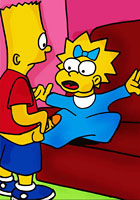 Lisa fucking with Bart and Homer  famous porn cartoon
