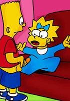 Lisa fucking with Bart and Homer famous porn cartoon