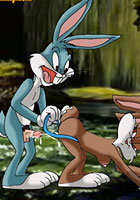 CartoonFree looney tunes bugz bunny and Taz fucking duckcomics